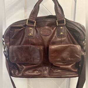 Fossil Leather Travel Bag briefcase